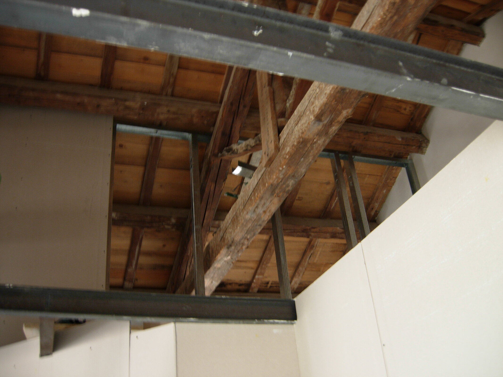 Attico sui tetti — fase di cantiere